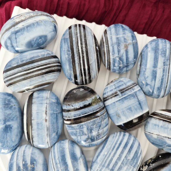 For Keeps Other - Owyhee Opal Palm Stones Black and Blue